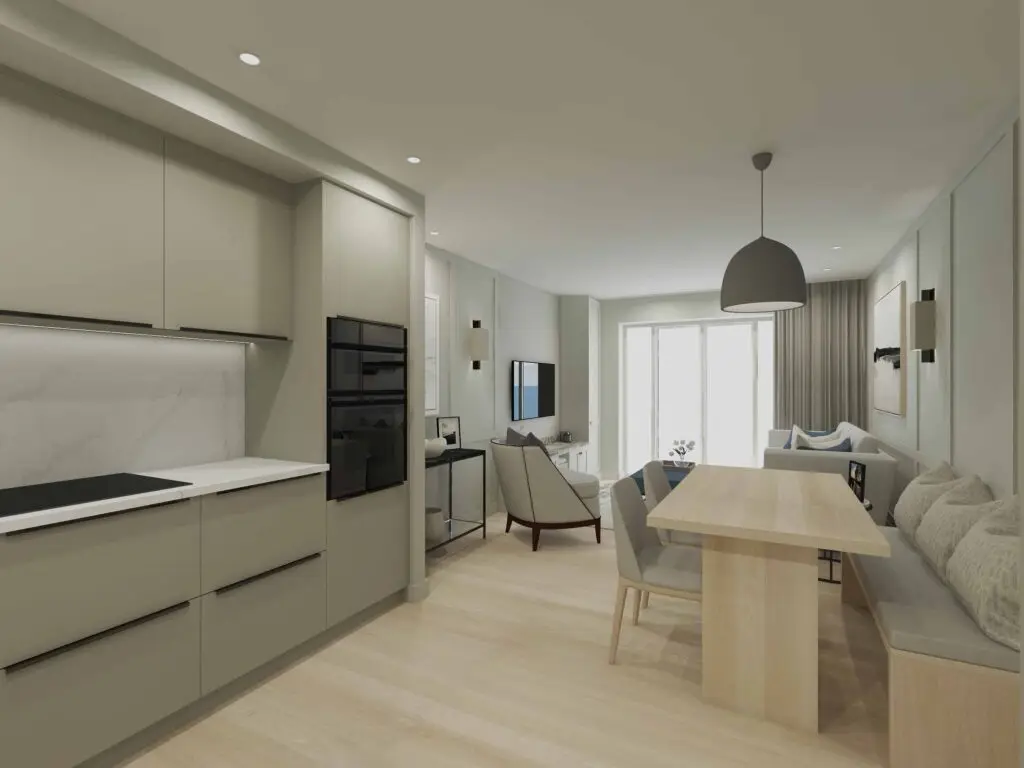 Type B Kitchen Living 1